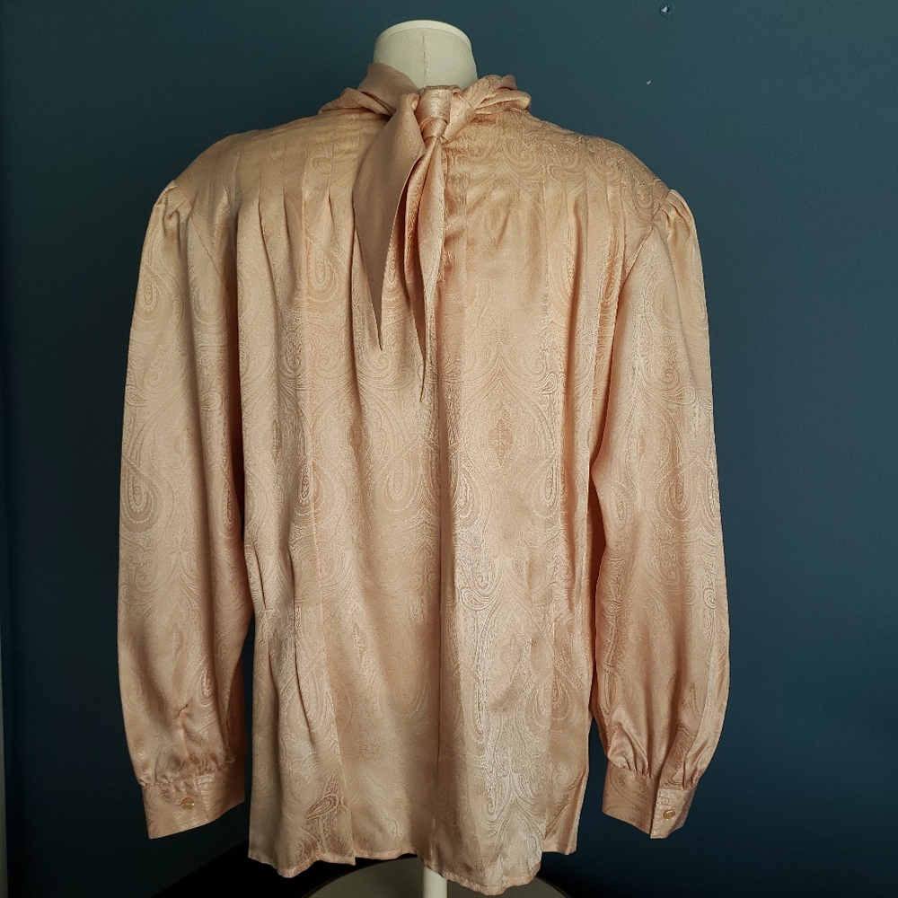 Geoffrey Alexander for Private Agenda Vintage Silk Blouse - Picture 5 of 8
